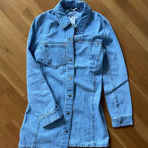 Zara Denim Mini Dress - Picture 6 of 6